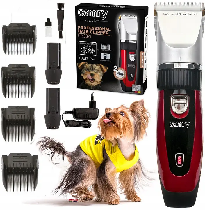 Машинка для стрижки животных Camry CR 2821 аккумуляторная + насадки керамическое лезвие 35 Вт - фото 6