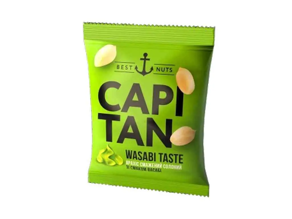 Арахіс CAPITAN 30г Васабі солоний зі смаком