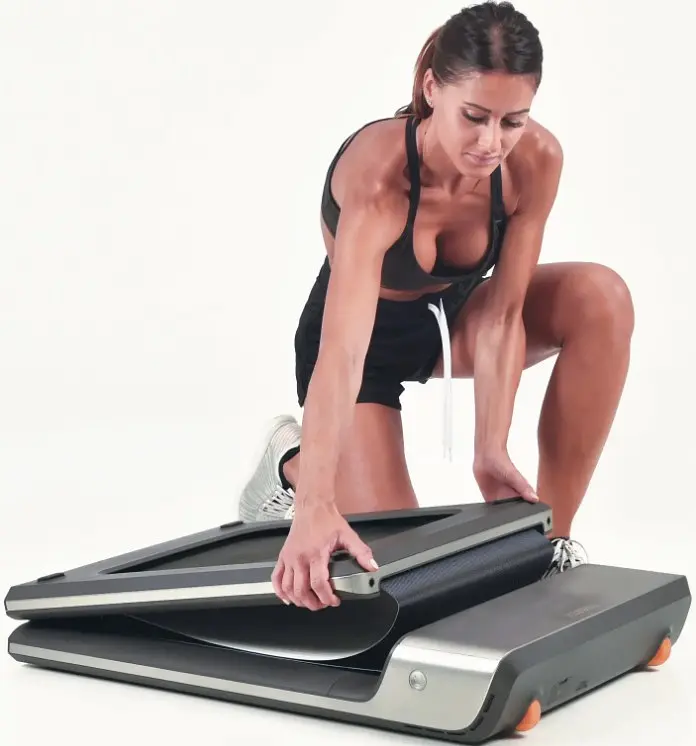 Бігова доріжка Toorx Treadmill WalkingPad with Mirage Display Mineral Grey (WP-G) - фото 3