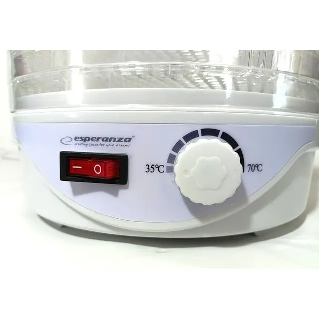 Дегідратор-сушарка для овочів і м'яса Esperanza EKD003 250 Вт до 70°С напівавтоматична 4 лотки - фото 2