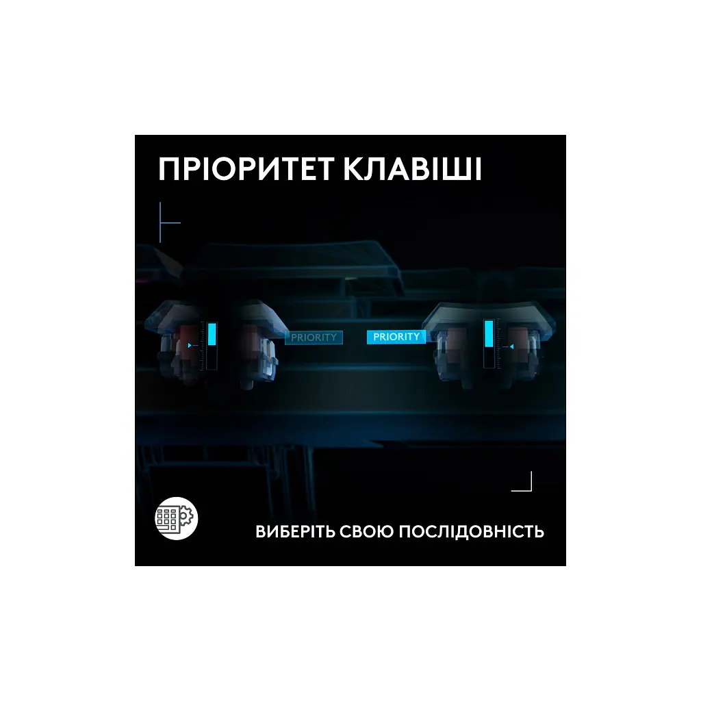 Клавіатура Logitech G515 Rapid TKL Wired USB UA Black (920-013861) - фото 7