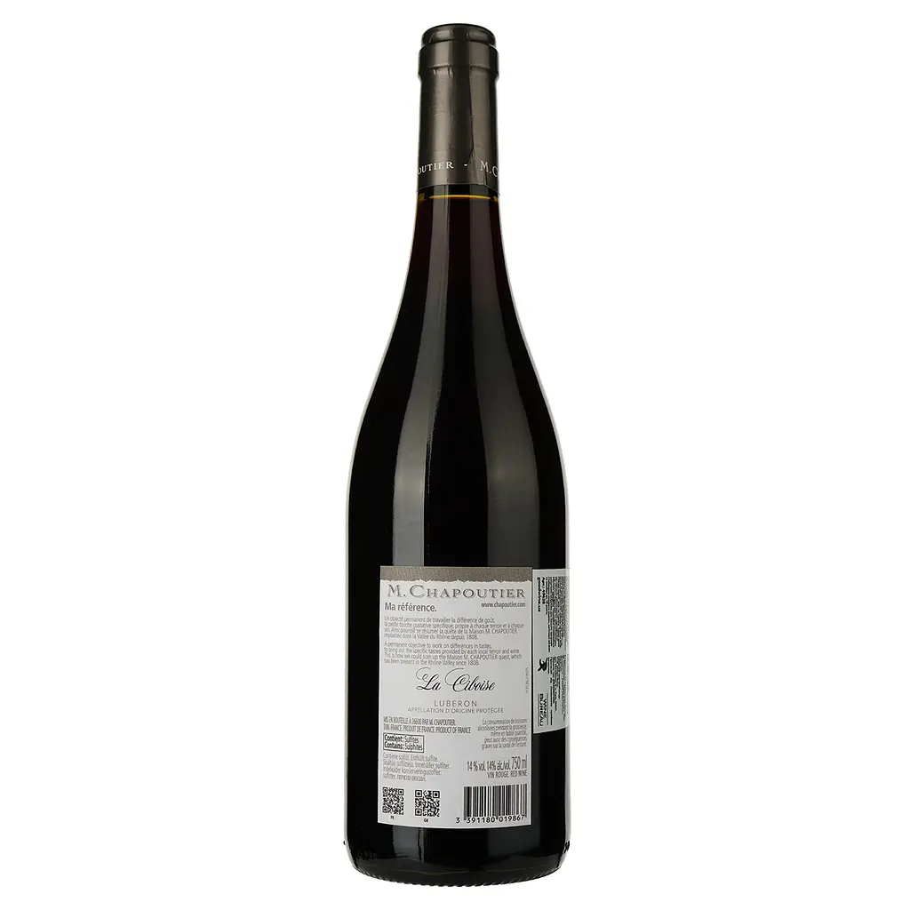 Вино M.Chapoutier Luberon La Ciboise Rouge, червоне, сухе, 13,5% 0,75 л (49628) - фото 2