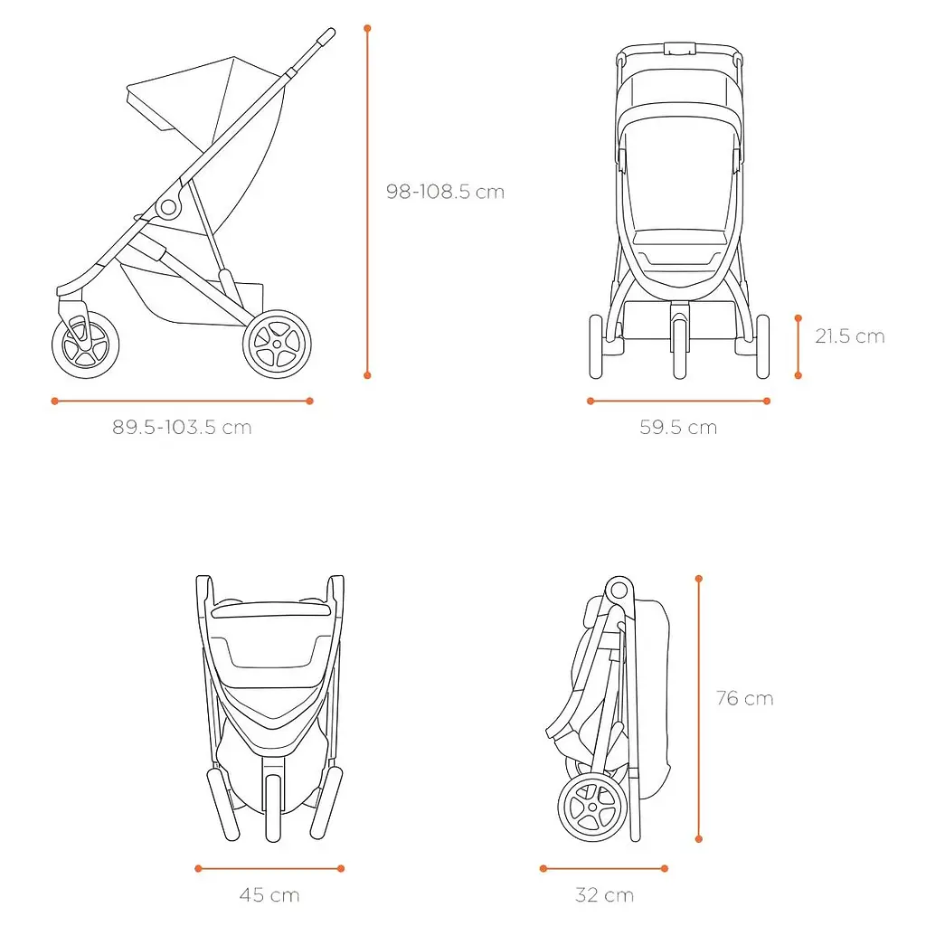 Коляска основание Thule Spring Stroller Aluminium (TH 11300100) - фото 7