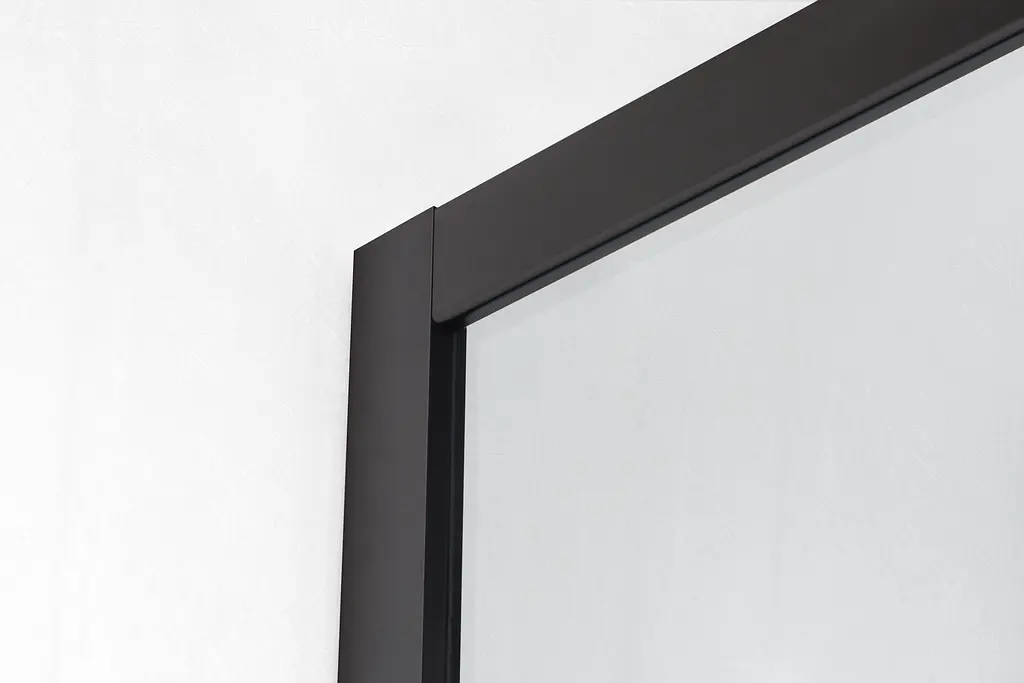 Душова кабіна кутова Eger Tisza 90x90 розсувна скло Spagetti без піддону black 599-021-BS/1, Чорний, интимато, чорний - фото 2