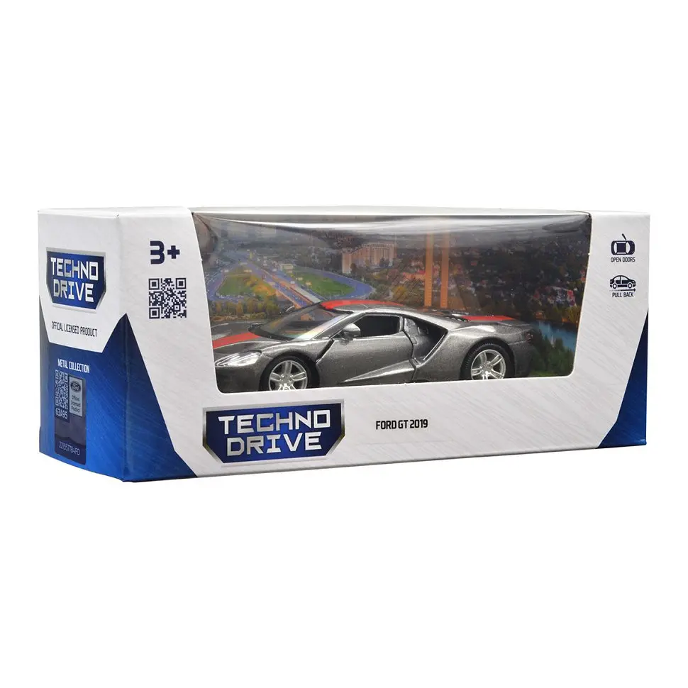 Дитяча автомодель "FORD GT 2019" TechnoDrive 250338U, сірий, 1:32 - фото 10