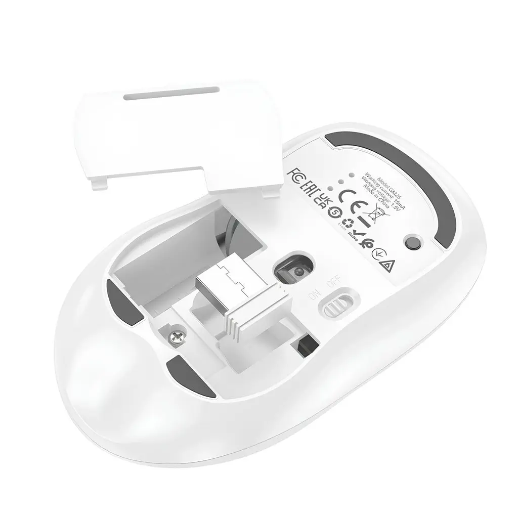 Миша Hoco GM25 Space White [136123] - фото 3