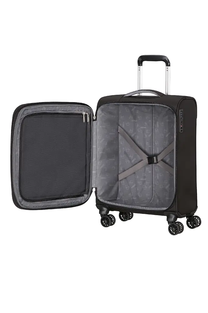 Валіза 55 См American Tourister CLOUDRIDER JET BLACK 55x40x23(25) MJ4*09004 - фото 2