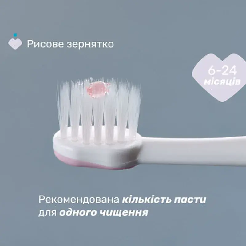 Дитяча зубна щітка Chicco для перших зубів, 6-36 міс. рожева (8058664174683) (12081.00) - фото 4