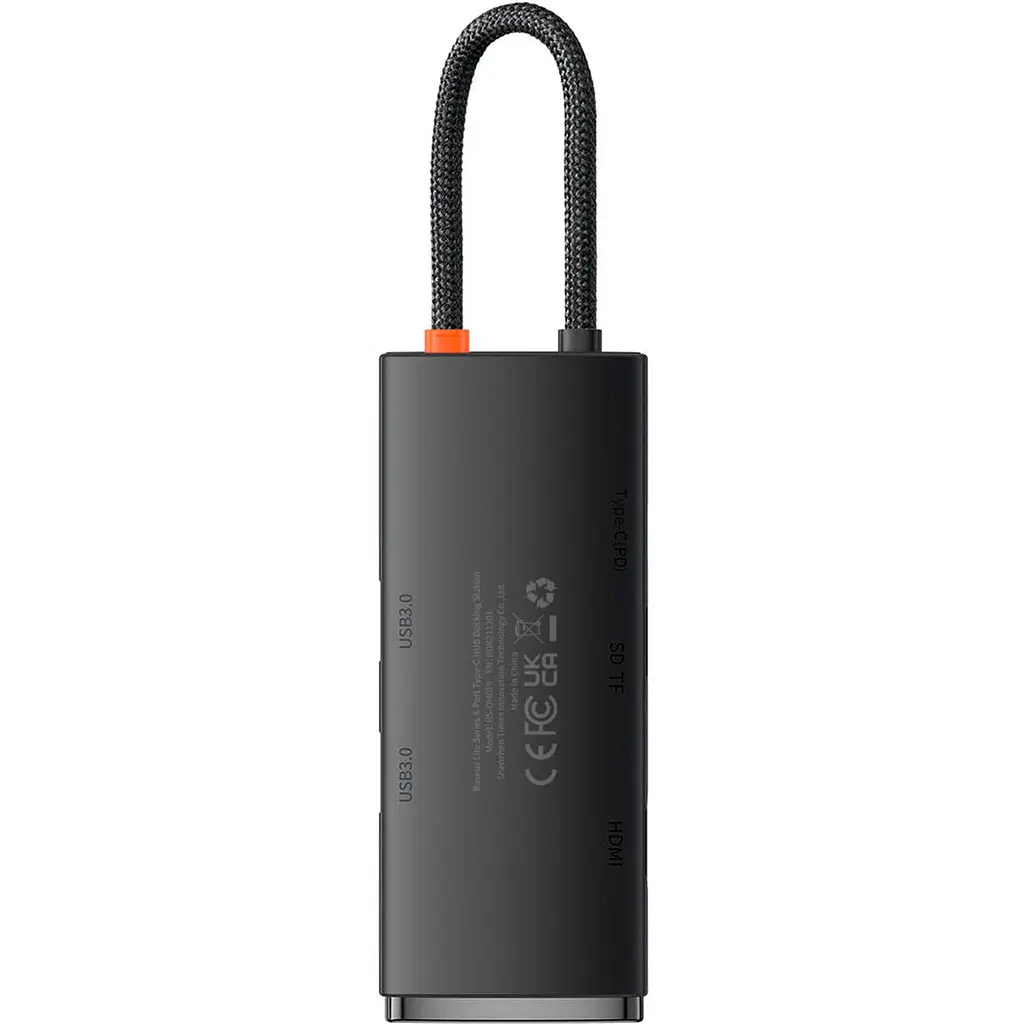 USB-хаб Baseus Lite Series 6-Port Type-C PD Hub (WKQX050101) [77934] - фото 3