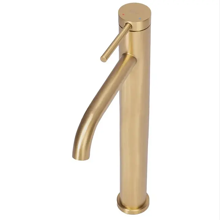 Змішувач для умивальника Rea Clif brushed gold високий REA-B5329, Золотий - фото 3