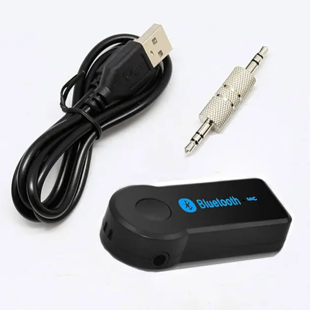 Бездротовий ресивер Bluetooth 3.0 AUX адаптер з роз'ємом jack 3.5 мм B функцією hands free UKC чорний - фото 9