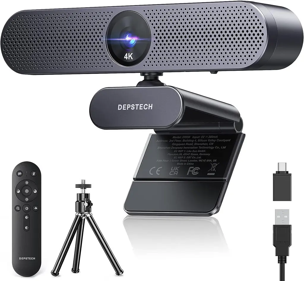 Вебкамера DEPSTECH DW49 Pro 4K із Sony-сенсором, автофокусом і 3× зумом
