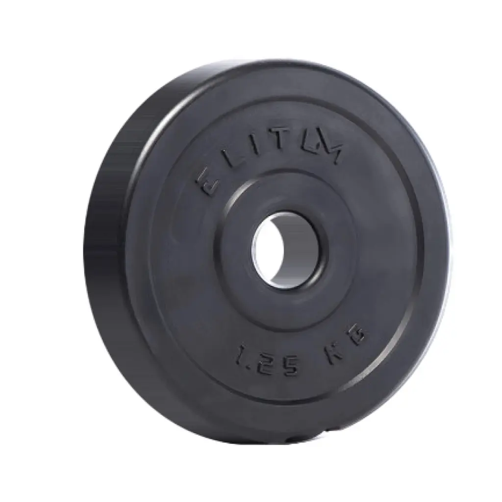Набір композитних дисків Elitum Titan 59 кг для гантелей і штанг + 2 грифи duplication - фото 4