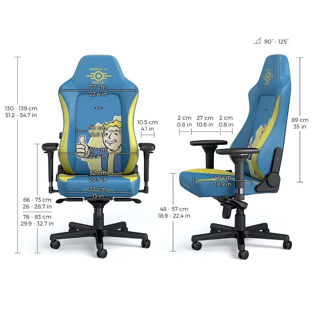 Ігрове крісло Noblechairs HERO Fallout Vault-Tec Edition - фото 8