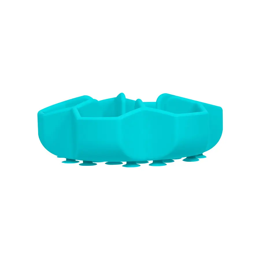 Миска для медленного питания Waudog Silicone 450 мл голубая - фото 4