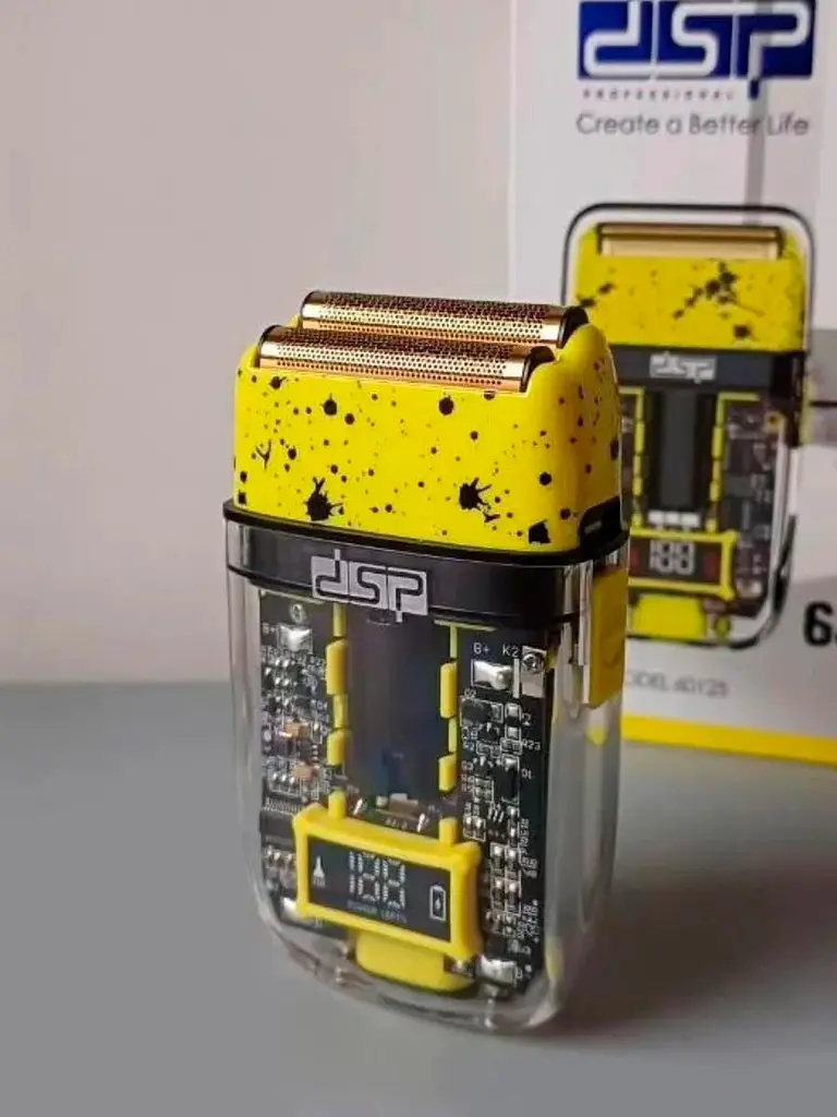 Электробритва шейвер DSP 6012 с дисплеем и триммером (сеточное, сухое/влажное бритье) - фото 5