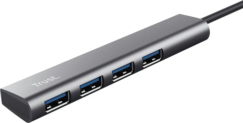 USB-Хаб Trust USB-хаб Halyx Type-C to 4-Port USB-A 3.2 Grey (24948_TRUST) - фото 3