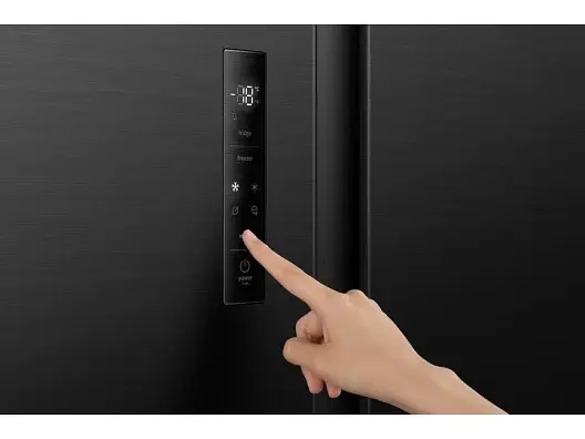 Холодильник Gorenje SBS, 179х62х92см, 2 двері, 345 (186) л, А +, NF +, Інв., Зона св-ті, Зовн. Диспл, чорний - фото 5