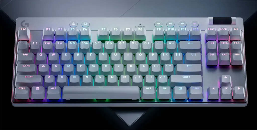 Клавиатура Logitech Pro X TKL Rapid White (920-013242) [128022] - фото 7