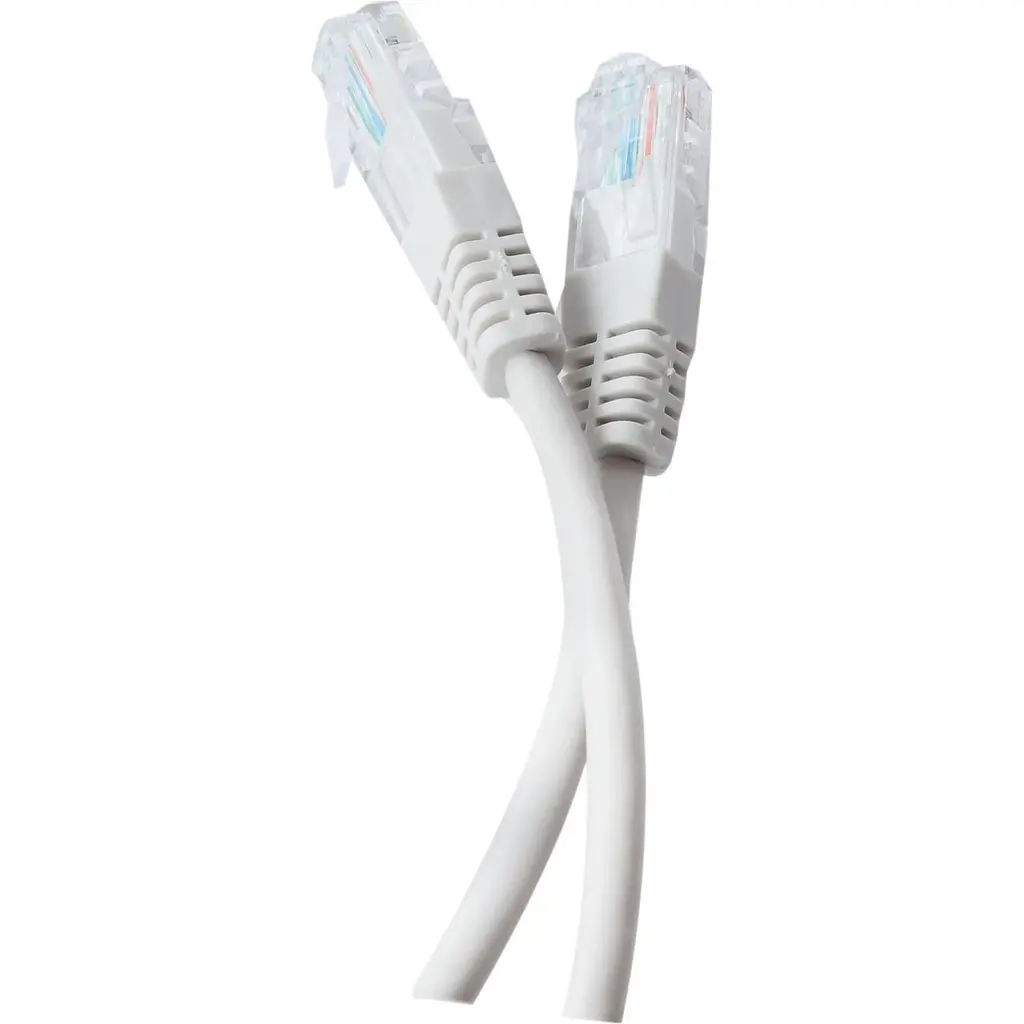 Патч-корд литий Tecro UTP-RJ45-0200, RJ45, Cat.5e, 2m, сірий