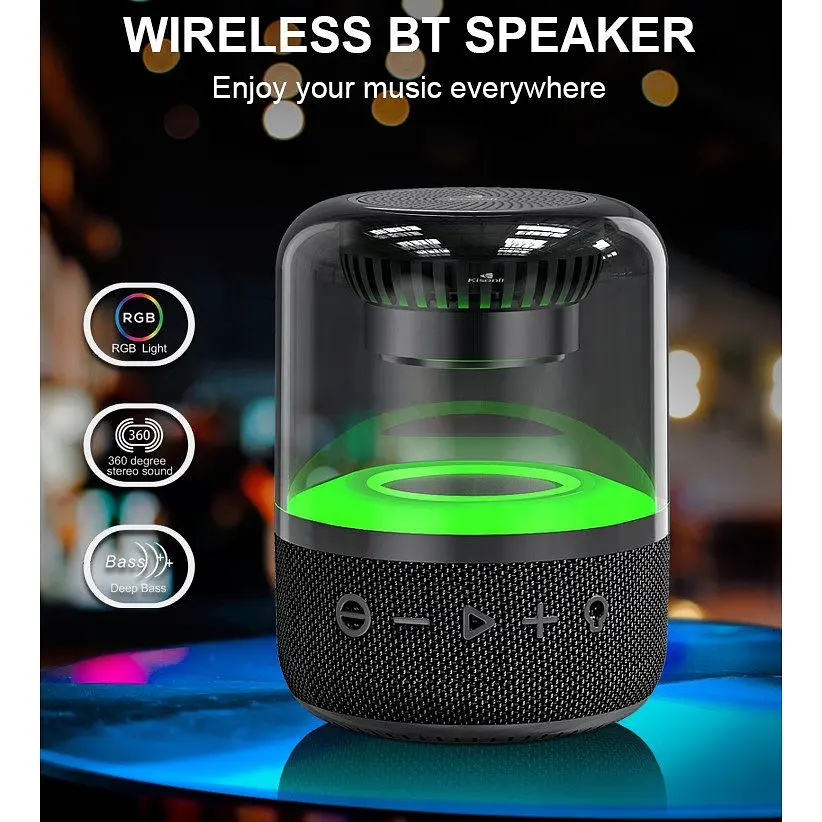 Портативна колонка ретро Kisonli LP3S PLUS Bluetooth 1200mAh 8 Вт Black - фото 3
