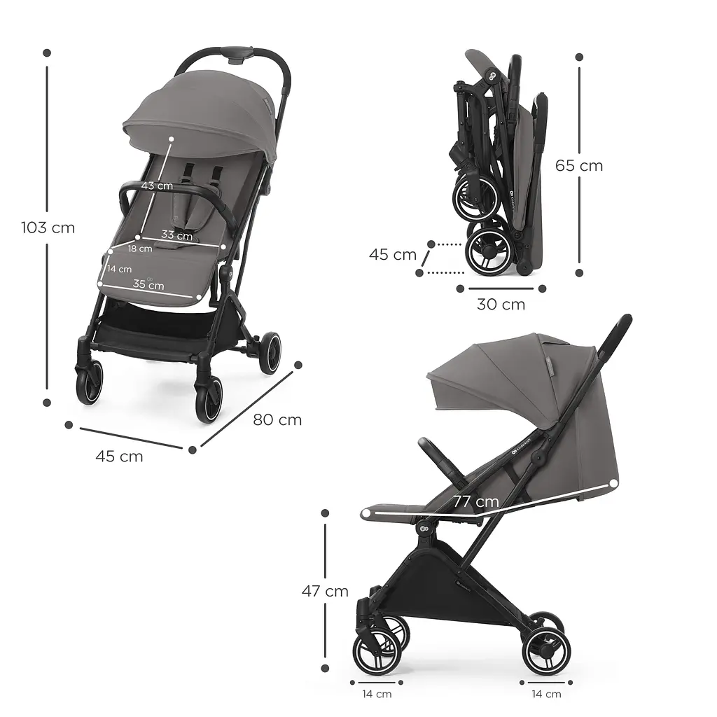 Прогулянкова коляска Kinderkraft Indy 2 Calm Beige - фото 8