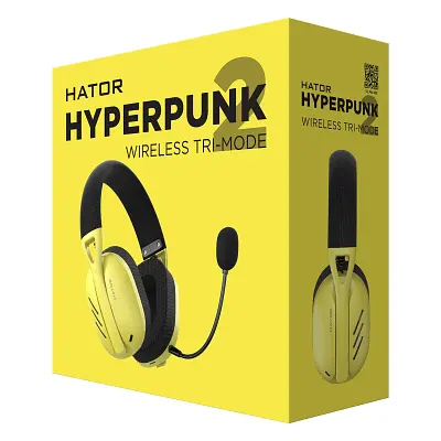 Навушники Hator Hyperpunk 2 Wireless Tri-mode Black/Yellow (HTA-857) - фото 6