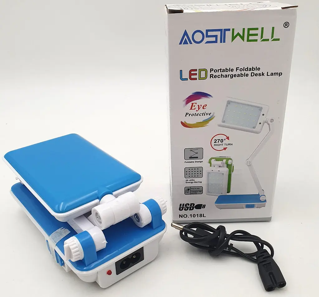 LED-лампа трансформер 30 см сенсорна світлодіодна 2 W настільна акумуляторна 800 mAh TOPWELL 1019 синя - фото 5