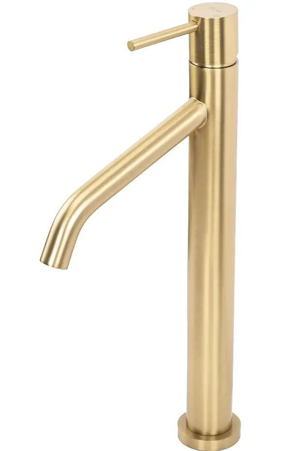 Змішувач для умивальника Rea Level високий, gold brush (REA-B6217) - фото 4