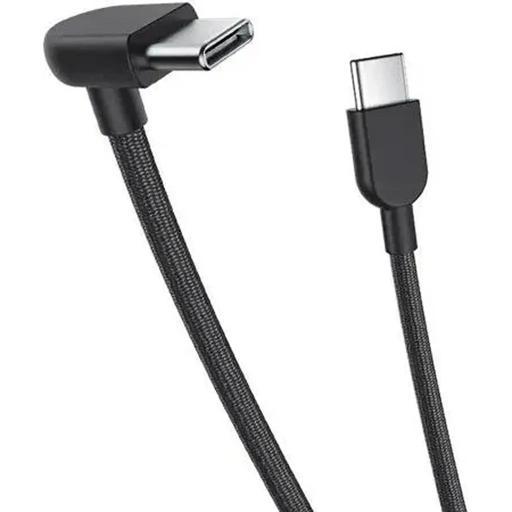 Кабель Xiaomi Braided 3A USB-C to USB-C 10cm Black (BHR08W0GL) [163632] - фото 3