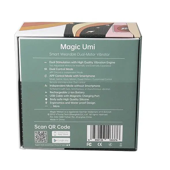 Смарт-вибратор Magic Motion Umi 9.5 см красный - фото 9