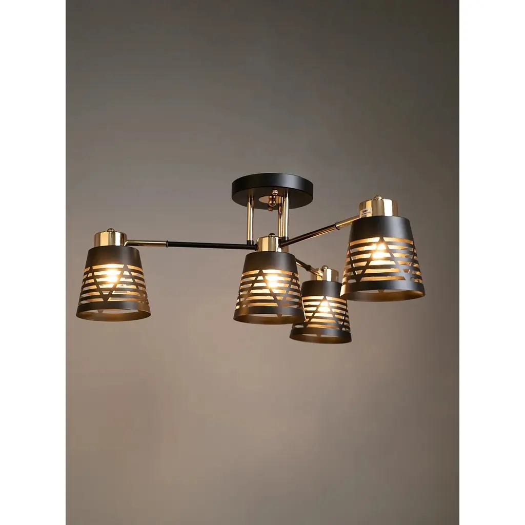 Люстра Brille LK-737C/4 E27 BK+FG - фото 2