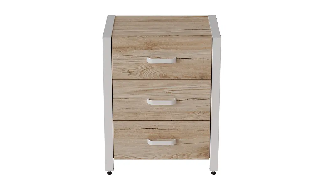 Тумба универсальная Ferrum-decor Вивьен 3 50x41x40 белый ДСП Дуб Сан-Марино 16мм (FRD-104192) - фото 7