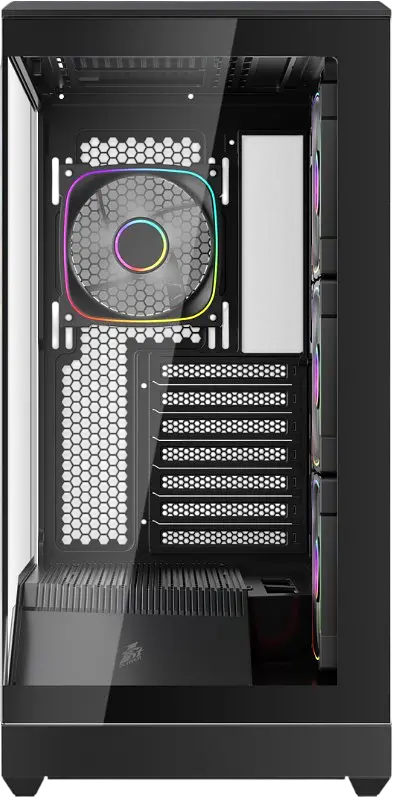 Корпус 1stPlayer GM7 ARGB Black (GM7-BK-3FN7R-1FN7) - фото 2