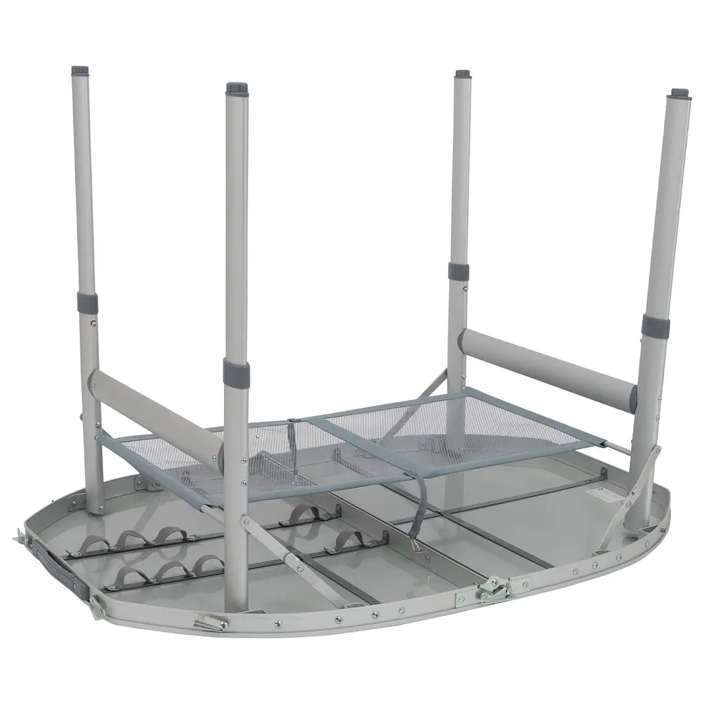 Стіл Bo-Camp Premium Oval 100x70 cm Grey (1404424) - фото 8