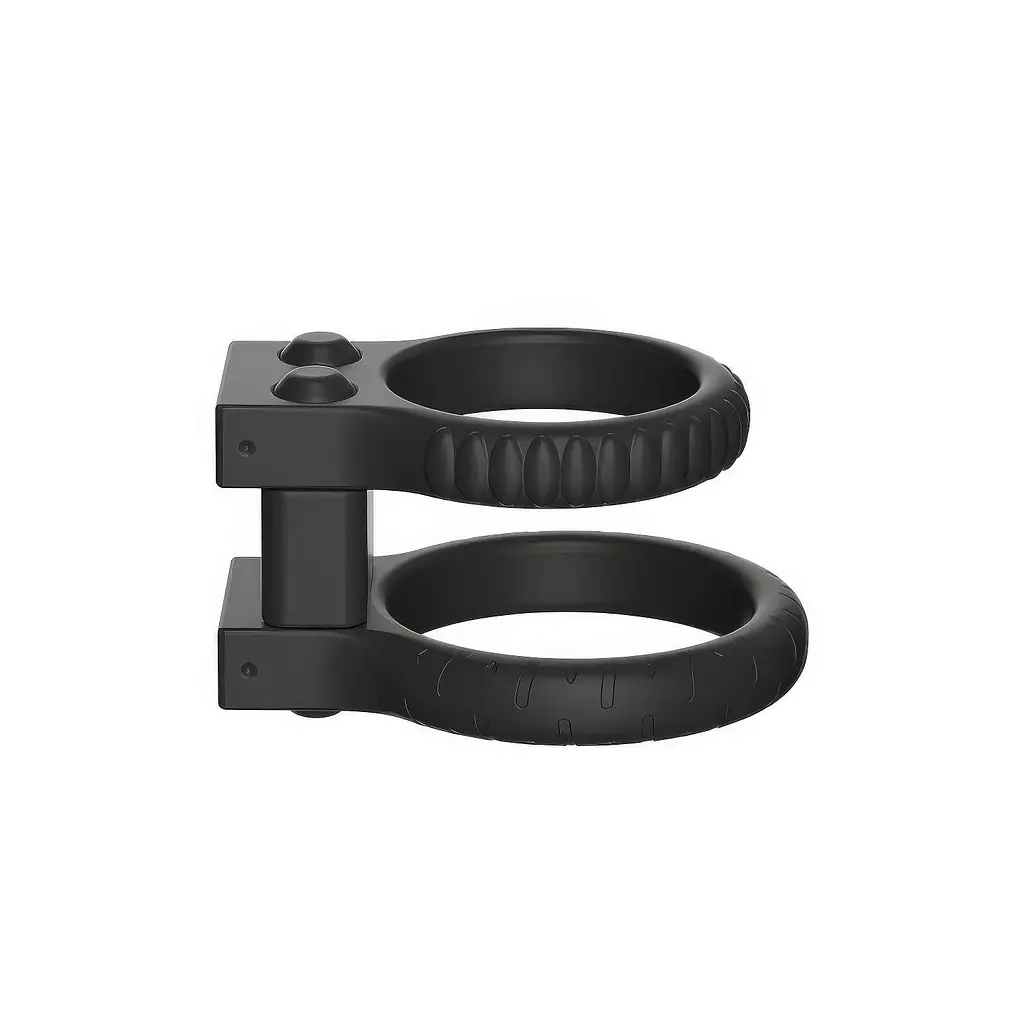 Кольцо эрекционное силиконовое для электростимуляции 90 режимов с пультом ДУ 40 мм Черное - фото 4