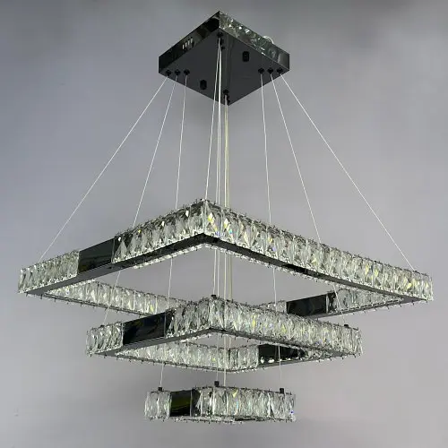 Люстра Linisoln 7965-60*40*20 BK метал, кришталь, LED, чорний, 100 Вт - фото 3