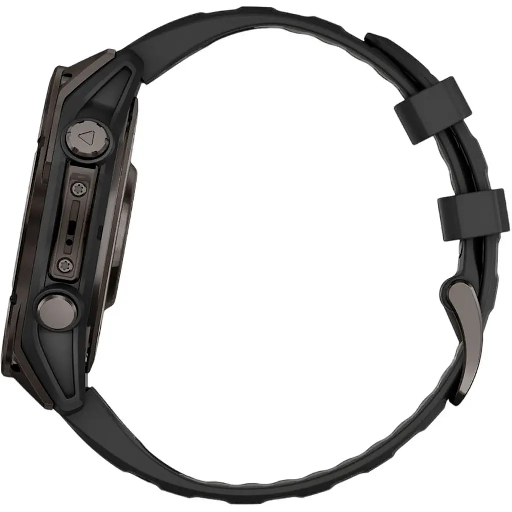 Смарт-годинник Garmin Fenix 8 AMOLED Sapphire 47mm Carbon Gray DLC Titanium with Black/Pebble Gray Silicone Band (010-02904-20) [115046] - фото 4