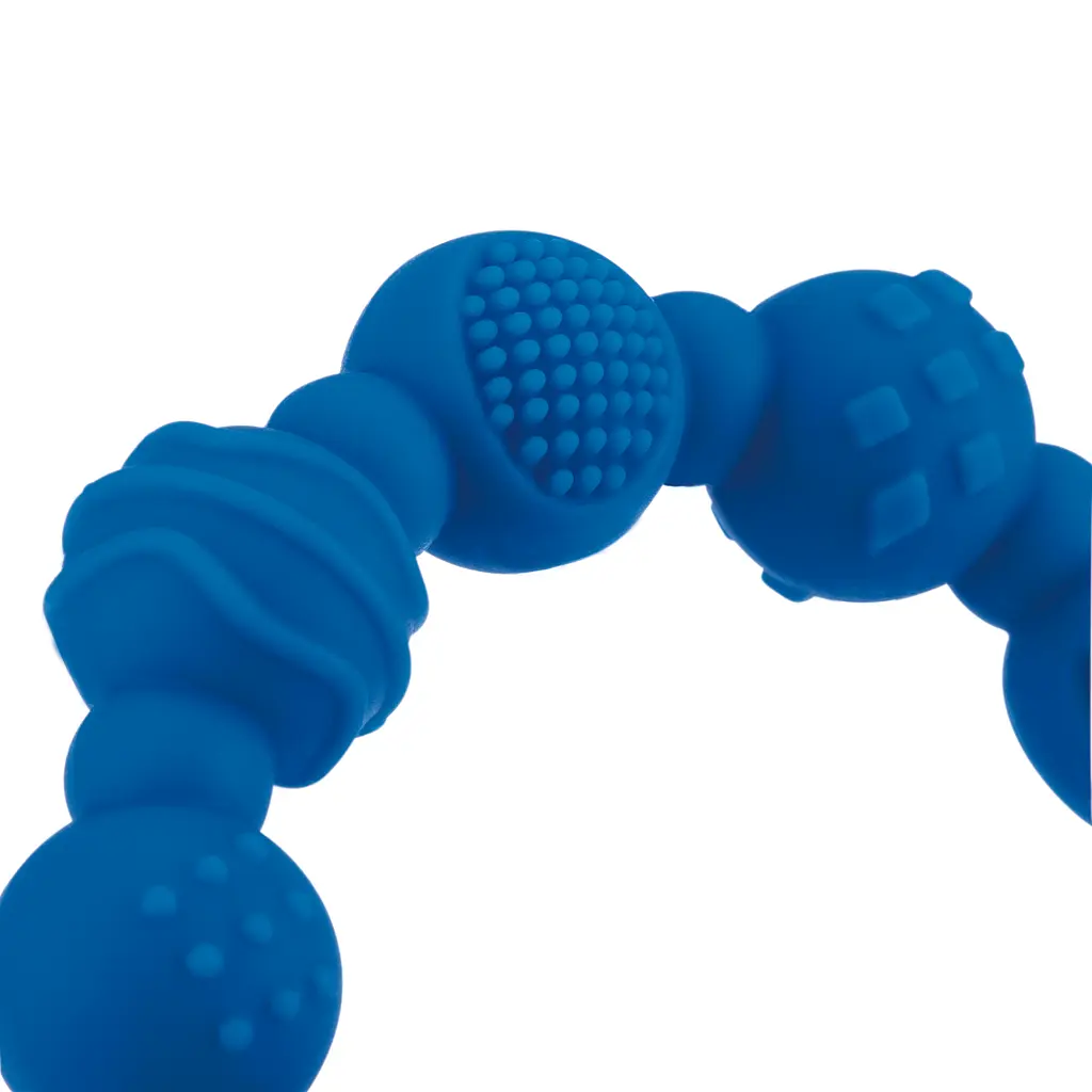 Силіконовий прорізувач Nuby з кліпсою, синій (NV0613001blue) - фото 3