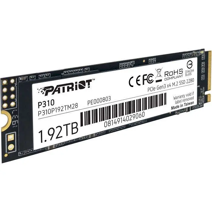 Накопичувач SSD Patriot m.2 NVMe 1920GB P310 2tb (P310P192TM28) - фото 3