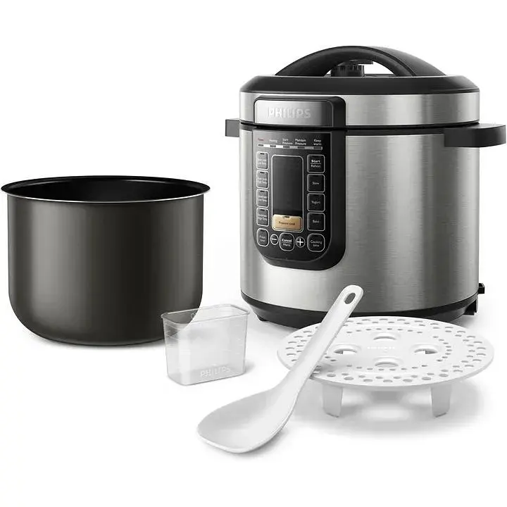 Мультиварка-скороварка Hisense HMC6SBK Stainless steel RU - фото 2