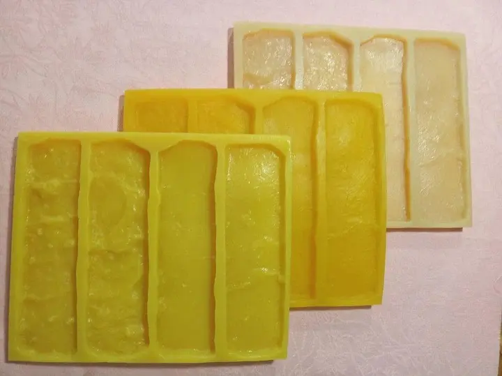 Гнучка поліуретанова форма для виготовлення декоративної цегли A.N.B. "КАНТРІ" на 4 плитки - фото 12