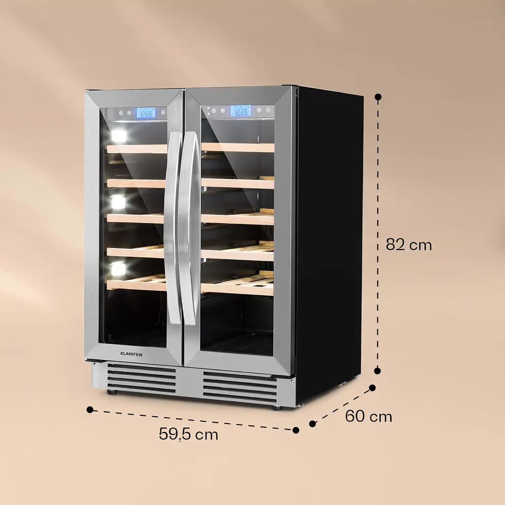 Винный холодильник встроенный Klarstein Vinovilla 42 Twin Duo (10045904) - фото 6