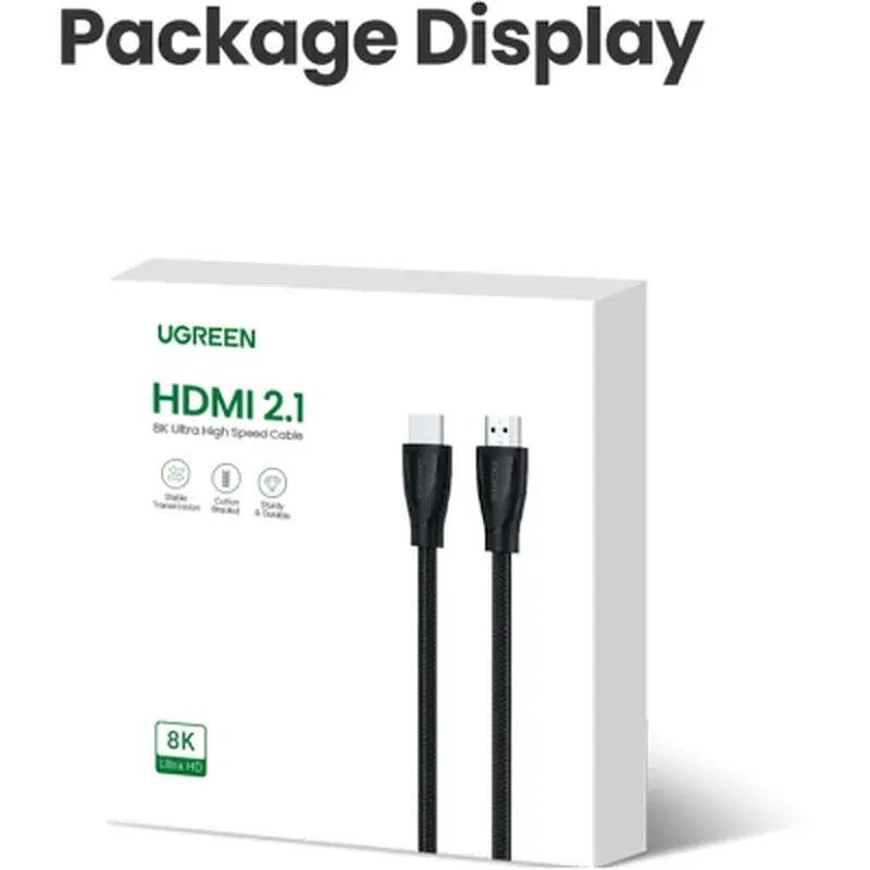 Кабель мультимедійний HDMI M to HDMI M 3.0m V2.1 Ugreen (80404) - фото 5