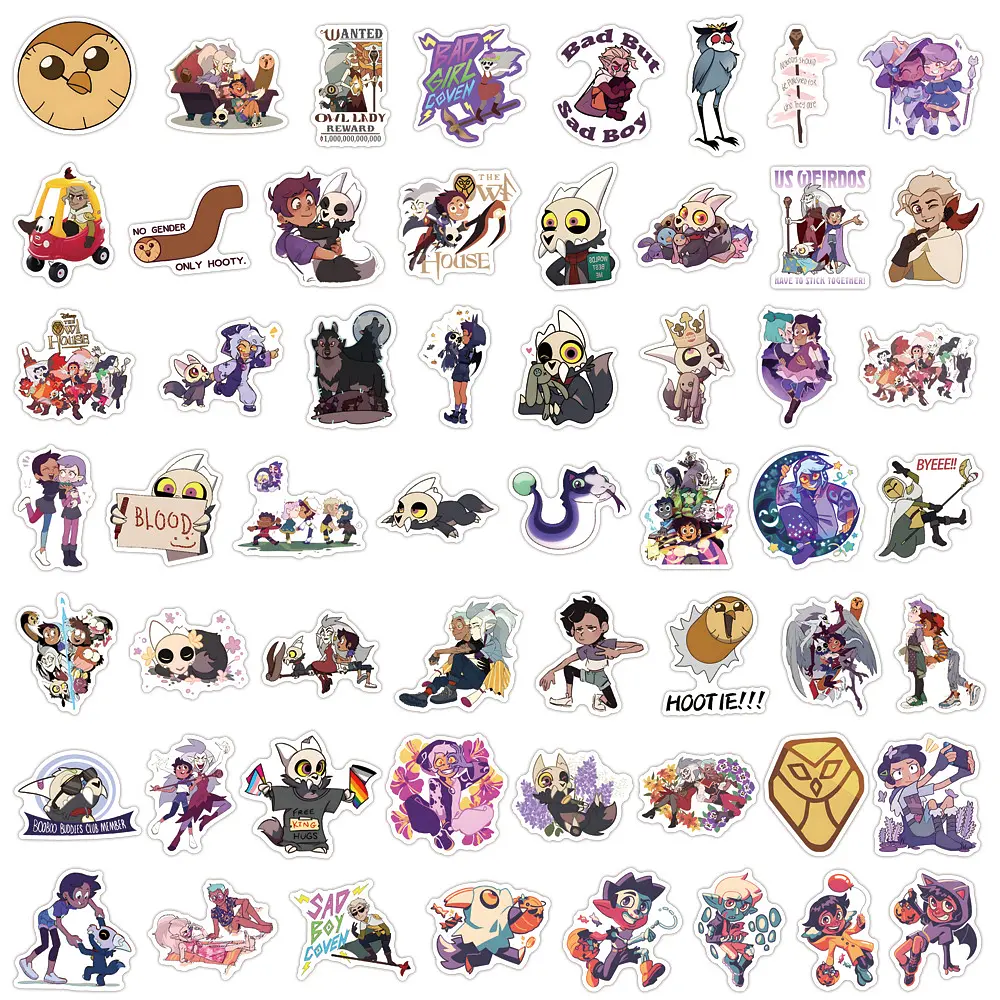 Стікерпак Дім Сови Набір наклейок GeekLand Owl House 50 штук - фото 3