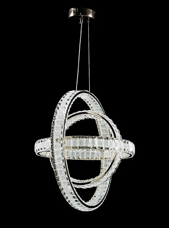 Люстра стельова LED Splendid Ray L950-500/3, 3 лампи, золота, регульована висота 60-160 см, сучасний стиль для дому - фото 3