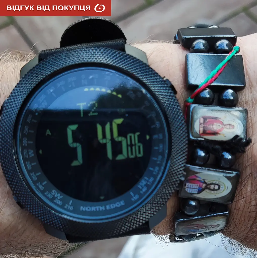 Годинник North Edge Apache Green 5BAR з компасом - фото 17