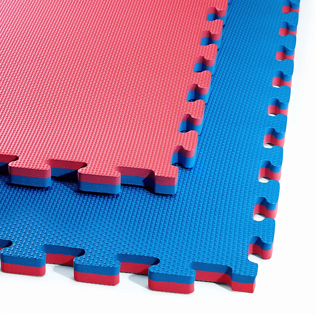 Мат-пазл (ласточкин хвіст) 4FIZJO Mat Puzzle EVA 100 x 100 x 2 cм Blue/Red 4FJ0167 (P-5907739310002) - фото 2