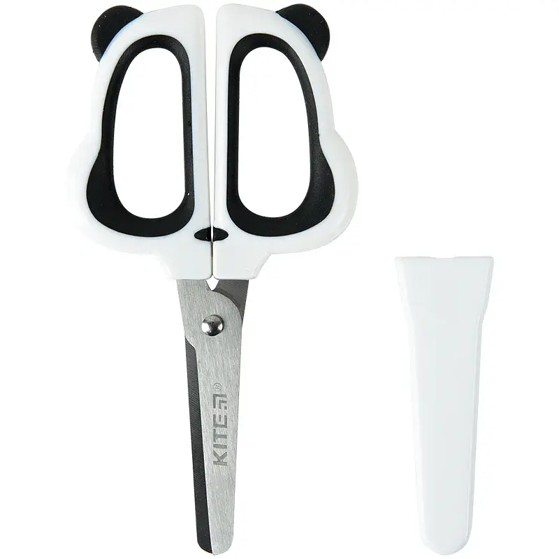 Ножиці дит. "Kite" №K21-017-05 Panda 13см в футлярі,біло-чорні - фото 2
