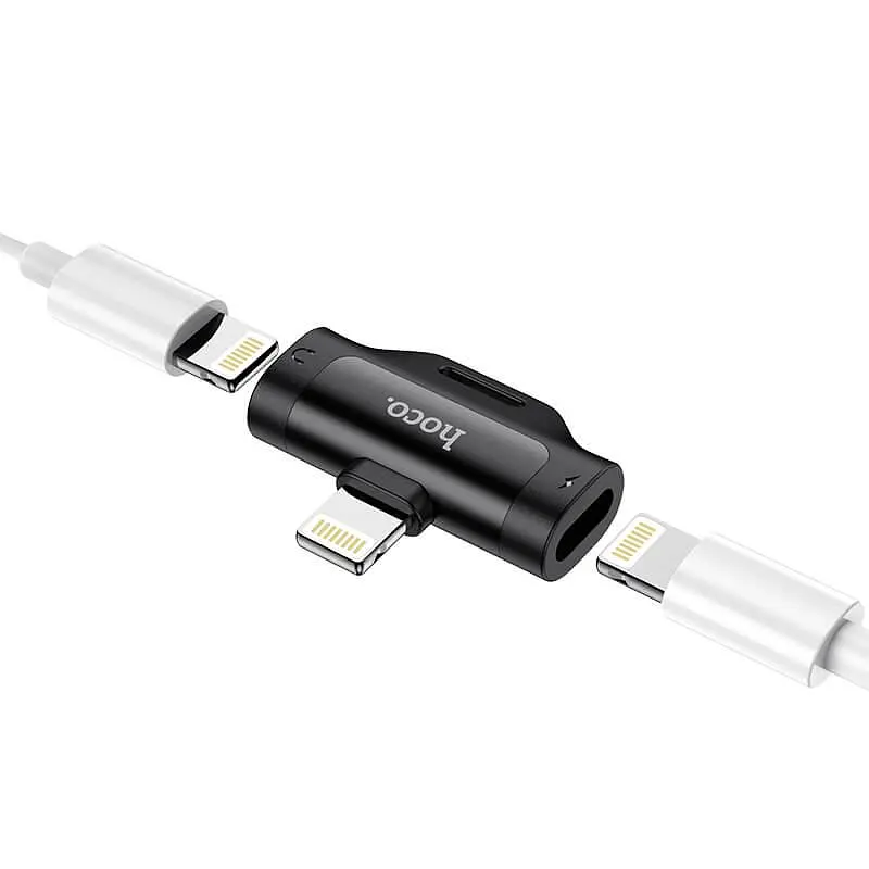 Перехідник Hoco Dual Lightning digital audio converter LS31 2A - фото 3